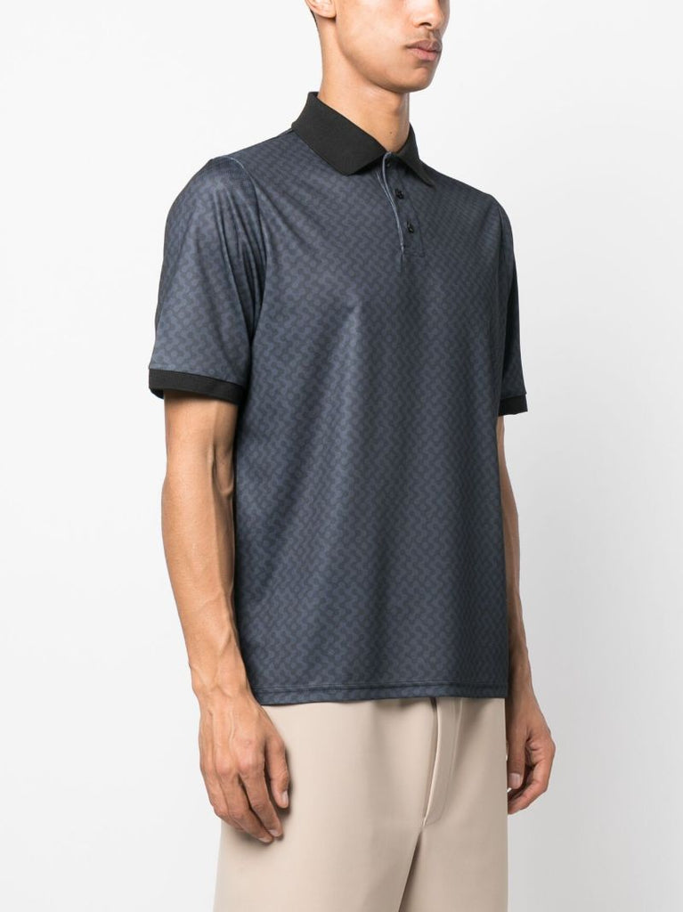 Blue Eighteenth Course Polo Shirt