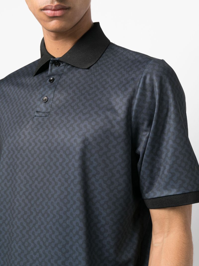 Blue Eighteenth Course Polo Shirt