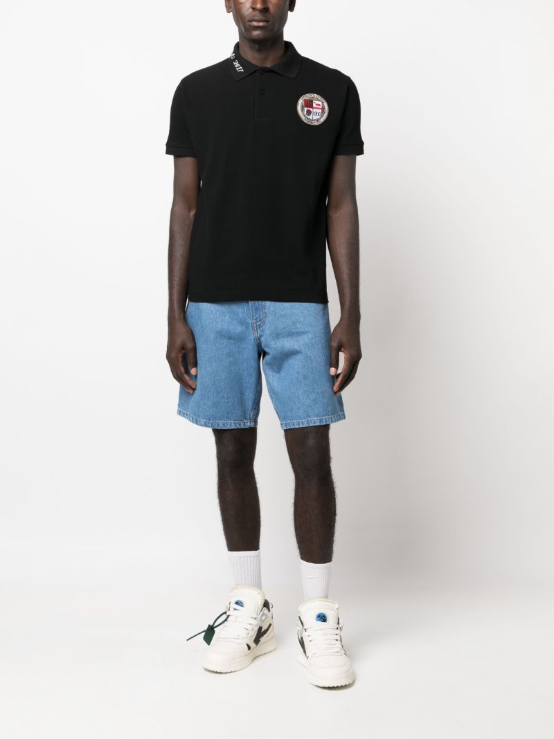 Black Emblem Logo Polo Shirt