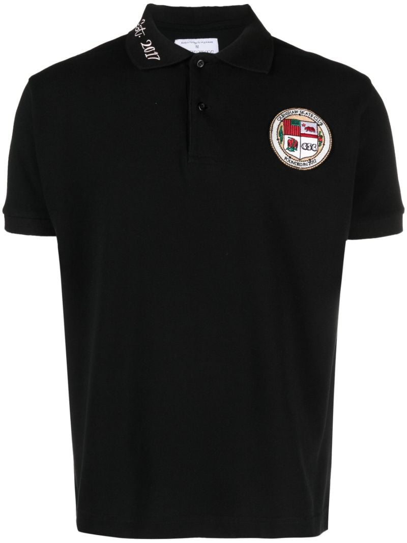 Black Emblem Logo Polo Shirt
