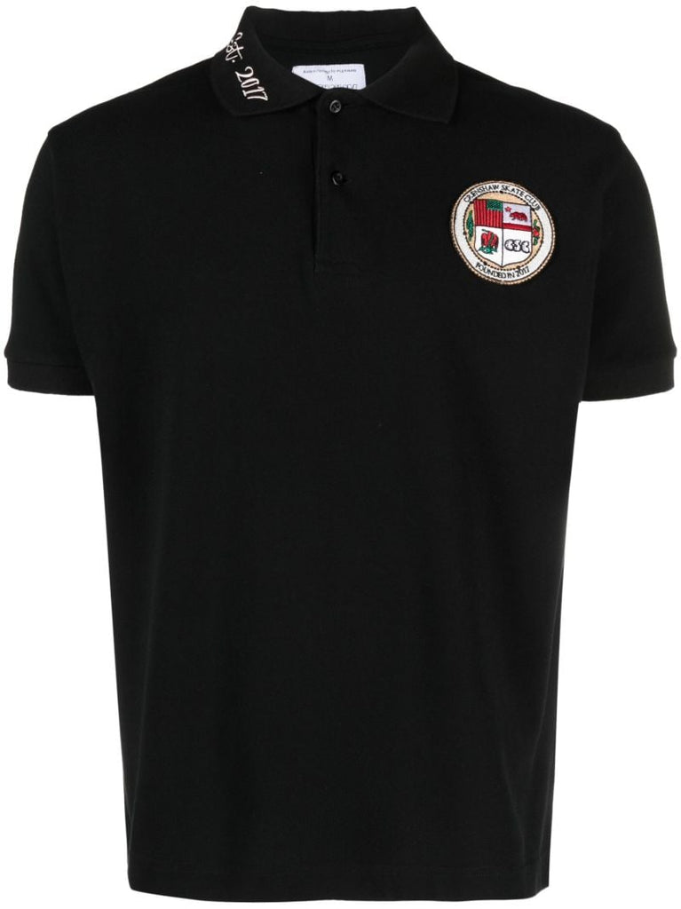Black Emblem Logo Polo Shirt