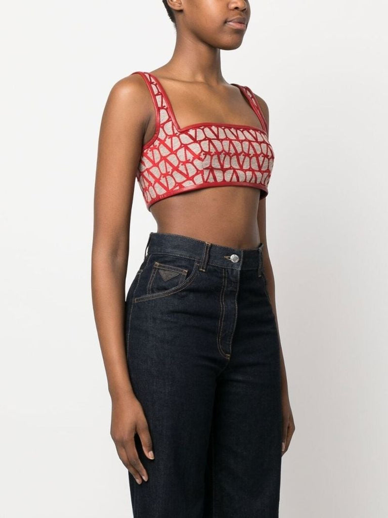Red Toile Iconographe Light Bralette Top