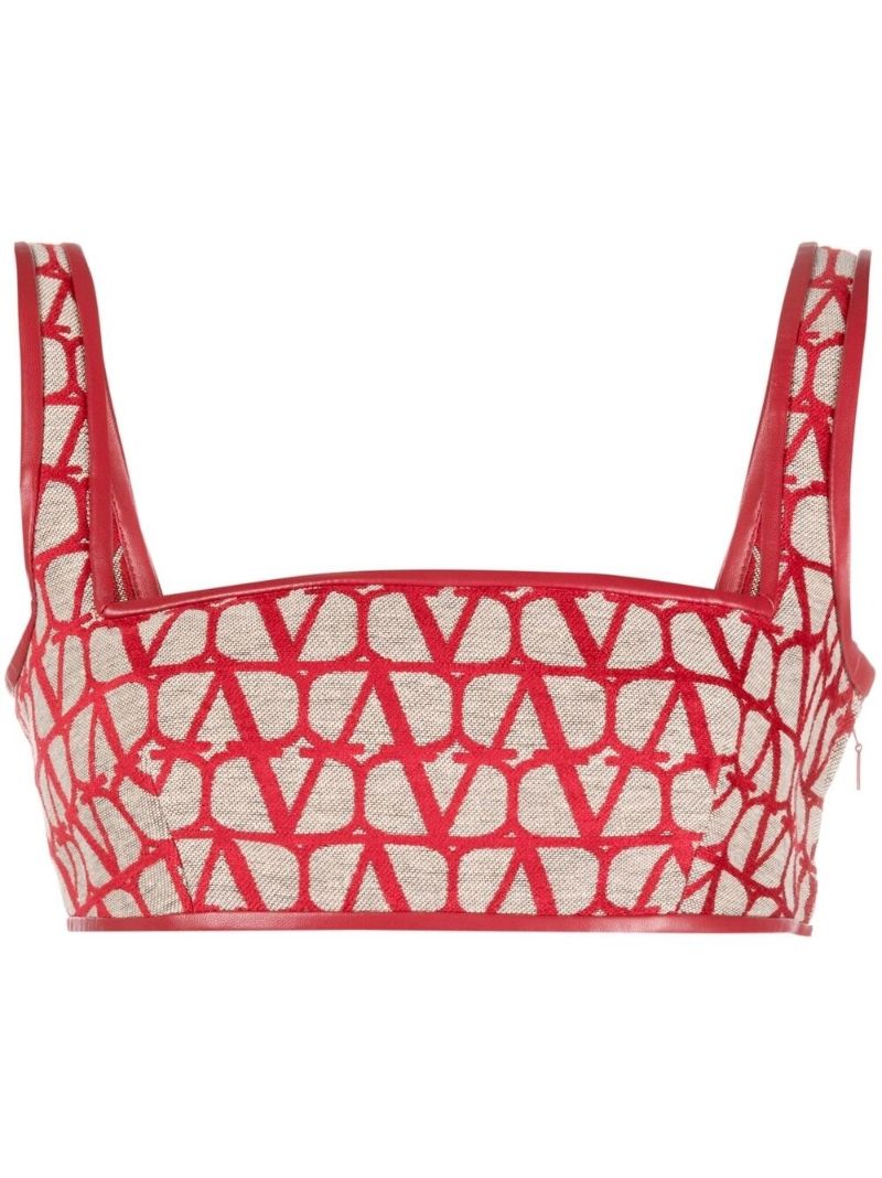 Red Toile Iconographe Light Bralette Top