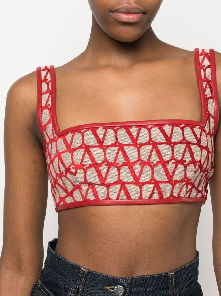 Red Toile Iconographe Light Bralette Top