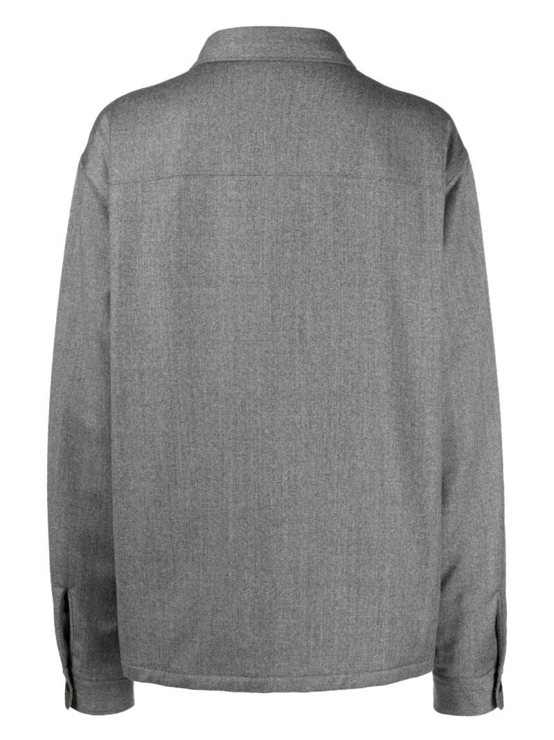 Grey Wool Overshirt
