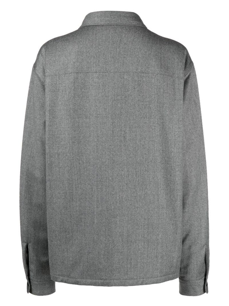 Grey Wool Overshirt