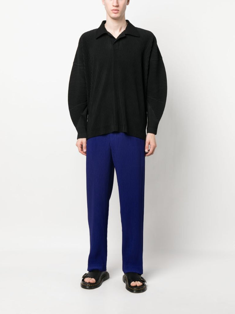 Black Pleated Shirt
