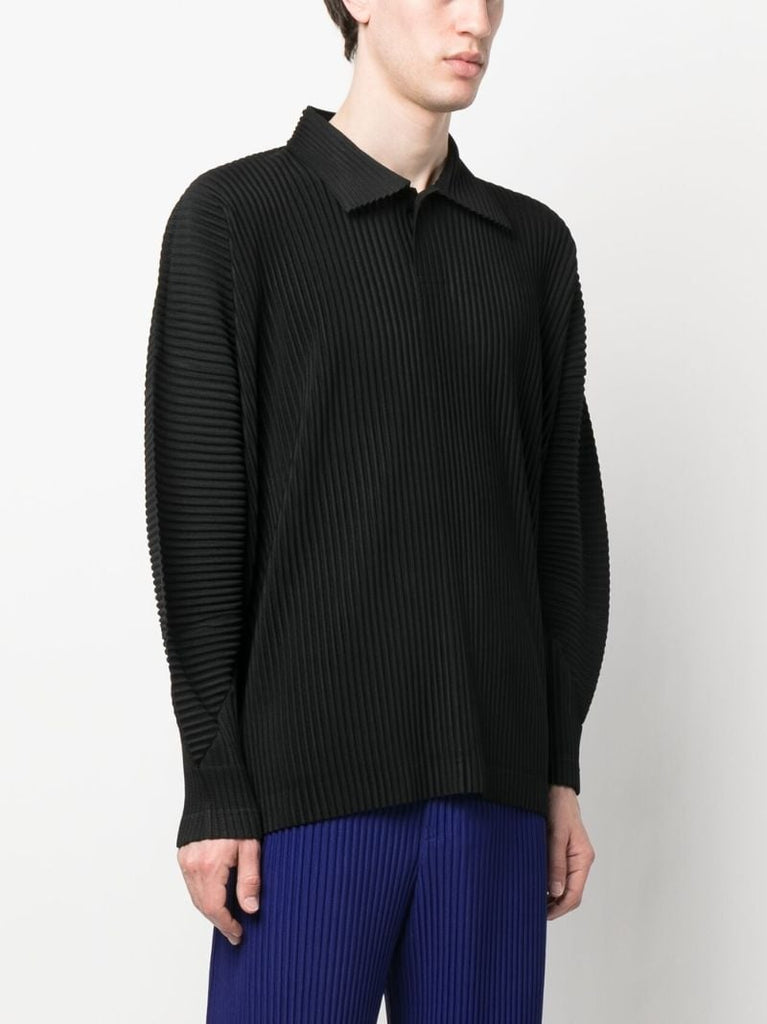 Black Pleated Shirt
