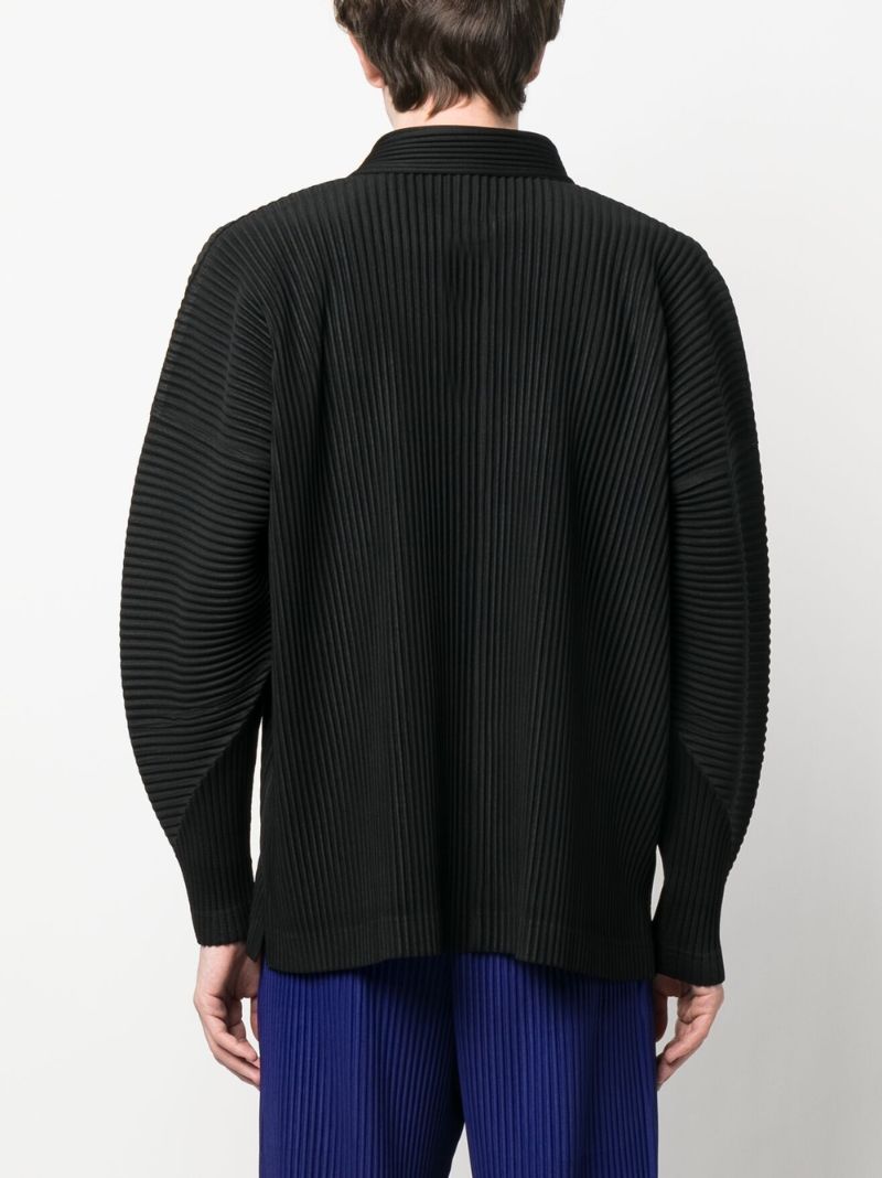 Black Pleated Shirt