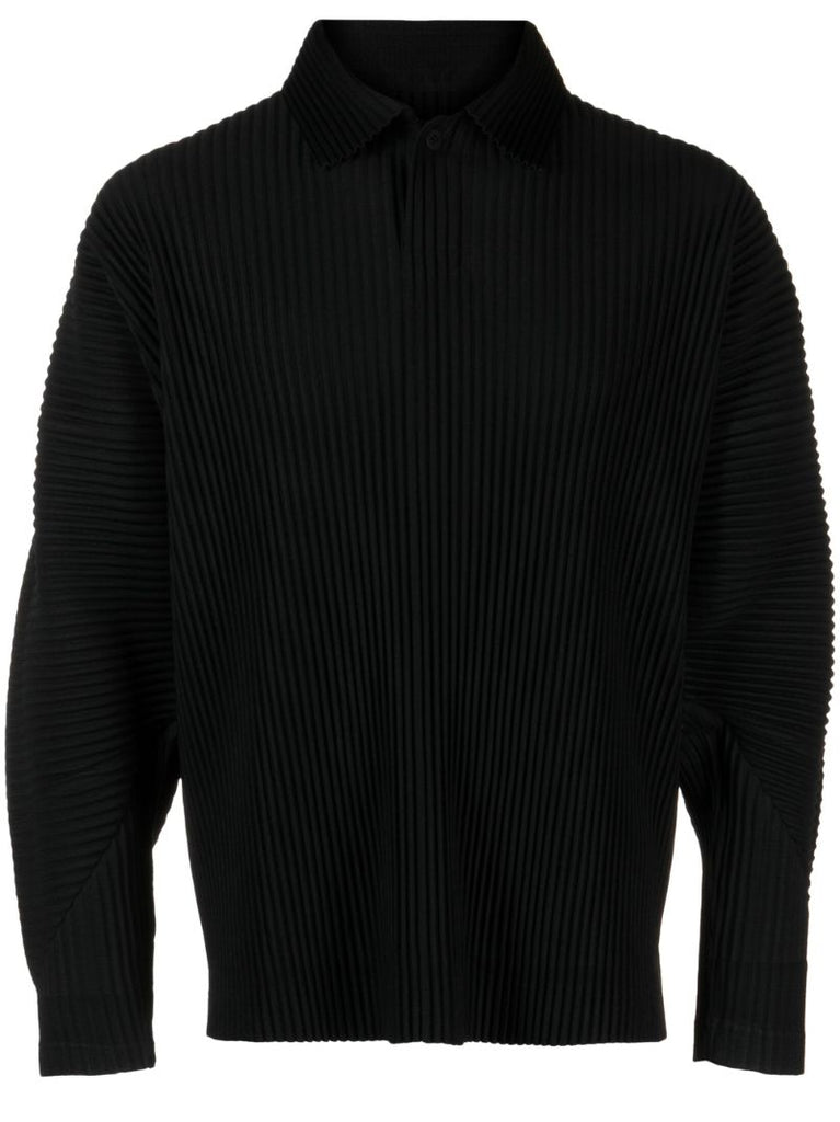 Black Pleated Shirt