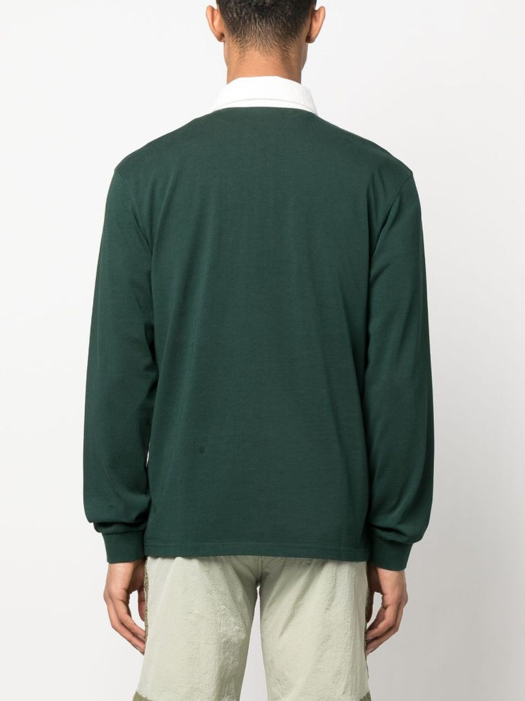 Green Organic Cotton Academy Rugby Shirt