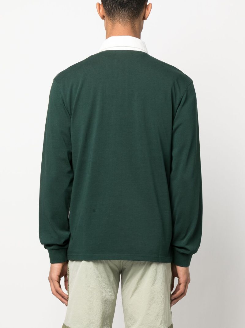 Green Organic Cotton Academy Rugby Shirt