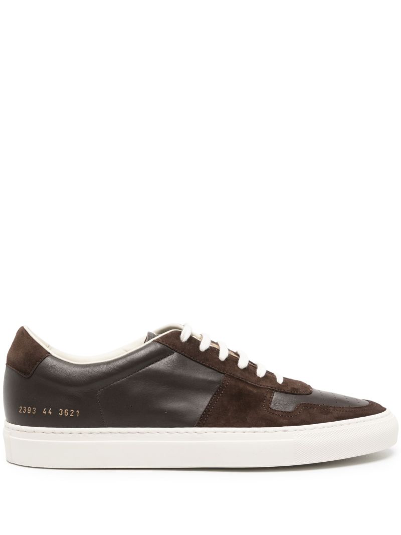Brown Bball Duo Leather Sneakers