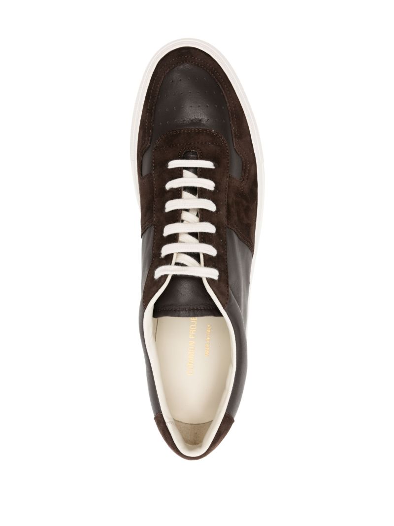 Brown Bball Duo Leather Sneakers