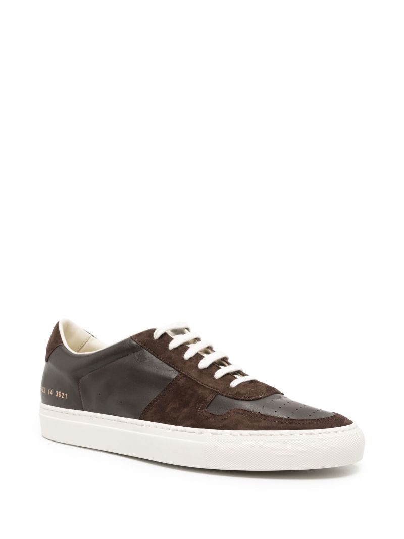 Brown Bball Duo Leather Sneakers