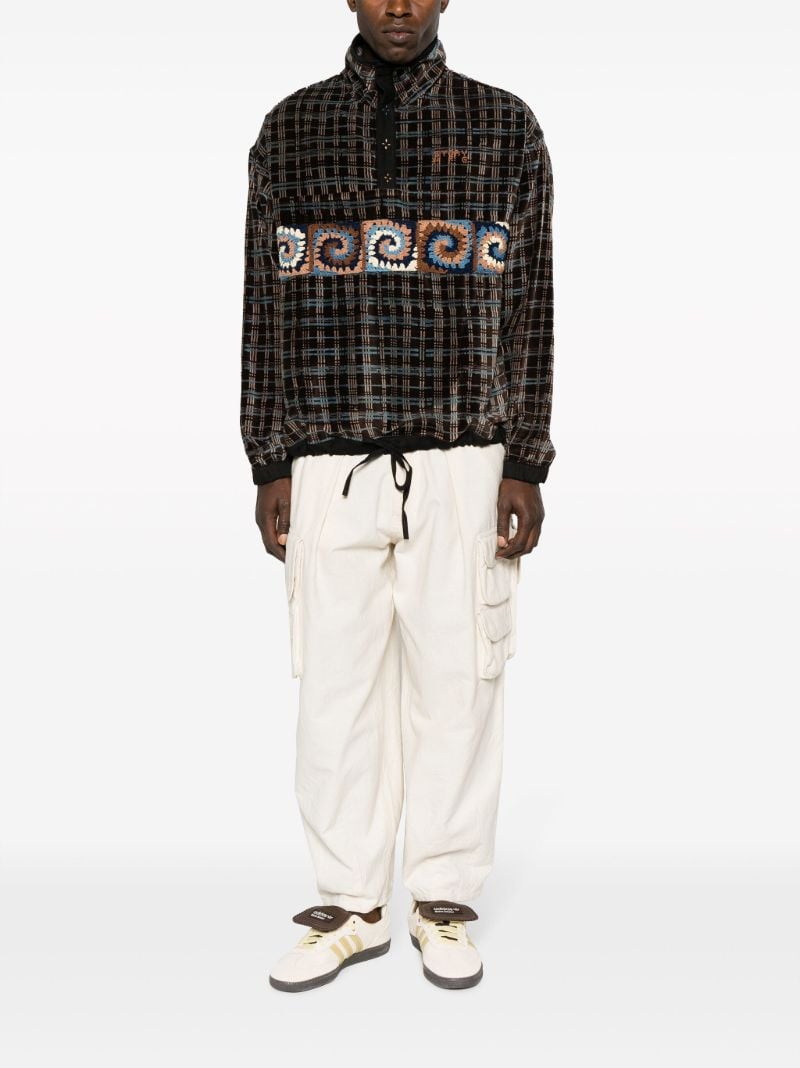 Brown Polite Velvet Sweatshirt