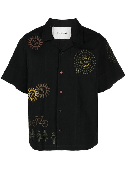 Black Greetings Graphic-print Shirt