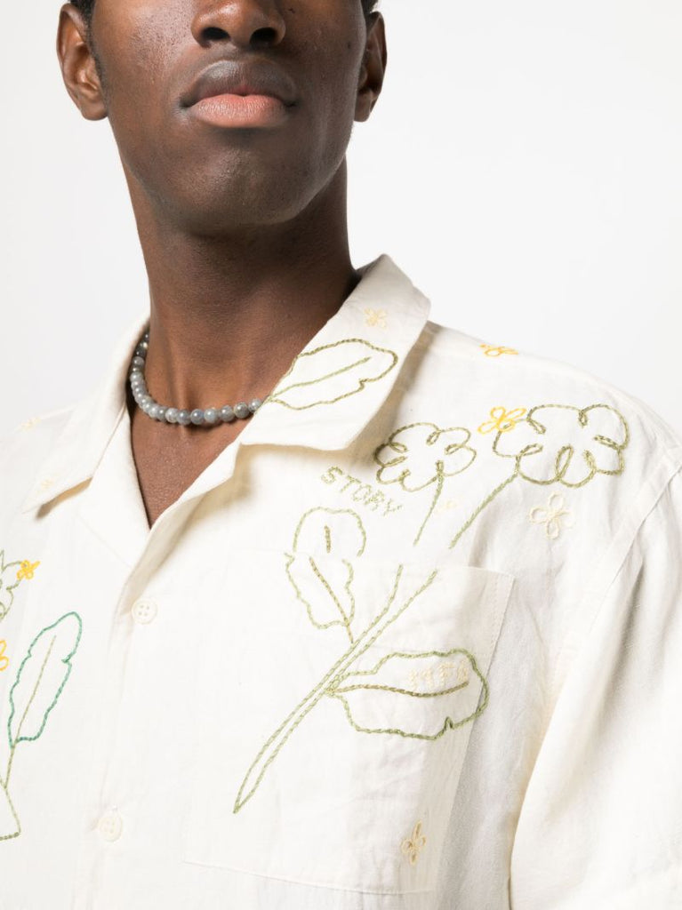 Neutral Greetings Embroidered Shirt