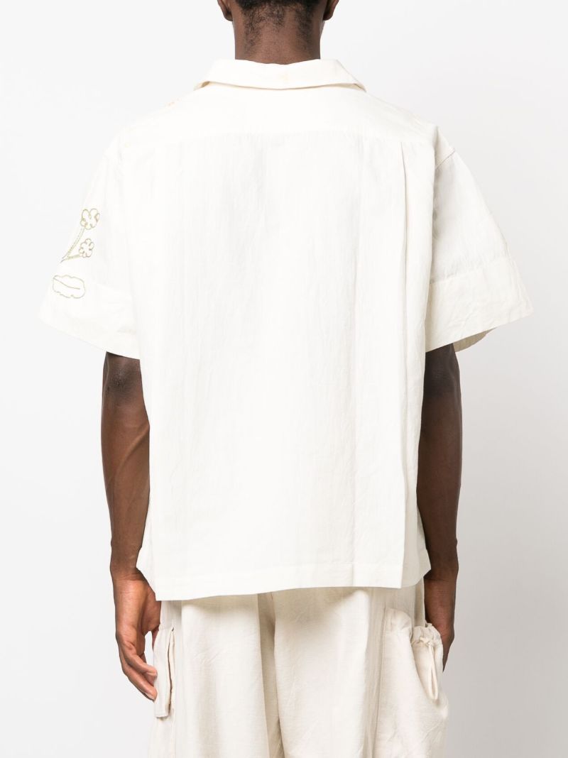 Neutral Greetings Embroidered Shirt