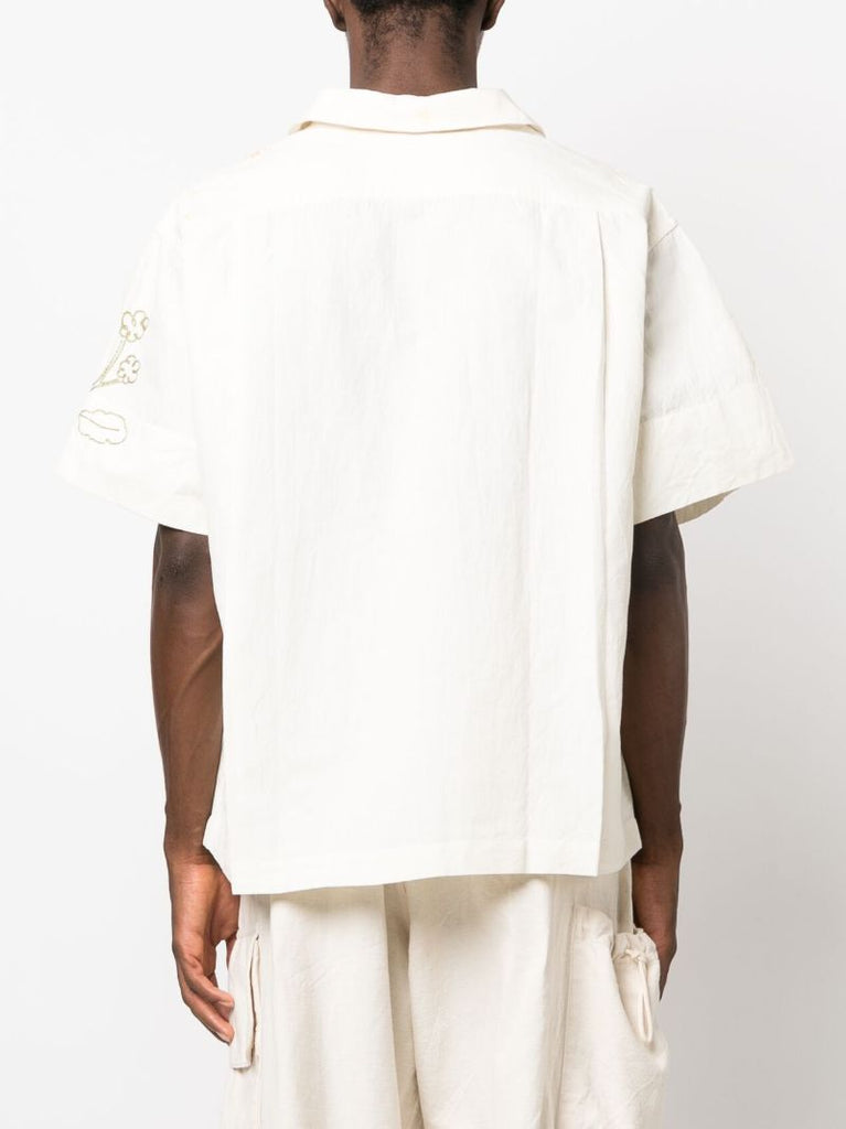 Neutral Greetings Embroidered Shirt