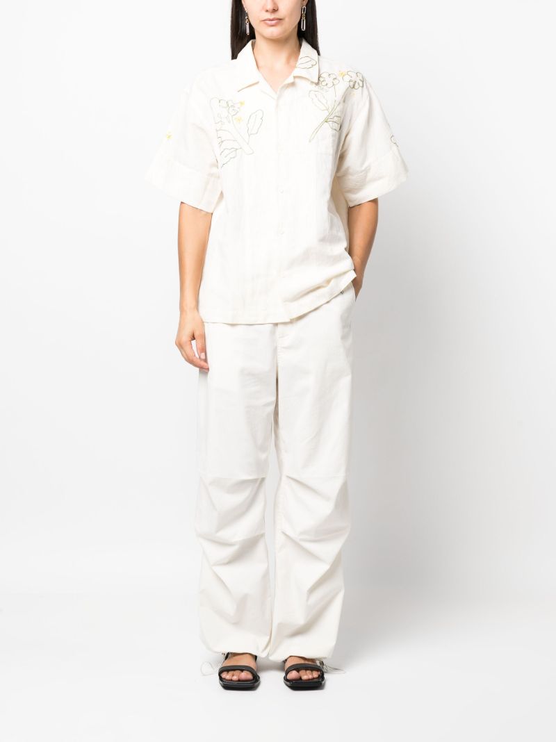 Neutral Greetings Embroidered Shirt