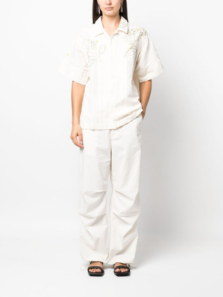 Neutral Greetings Embroidered Shirt