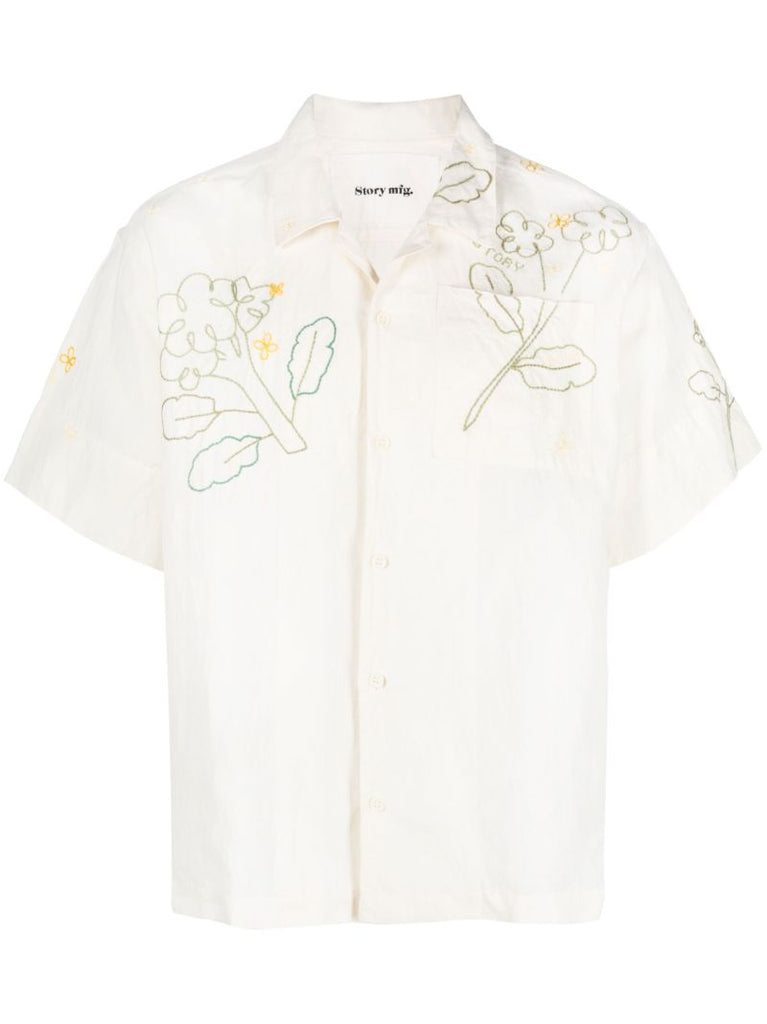 Neutral Greetings Embroidered Shirt