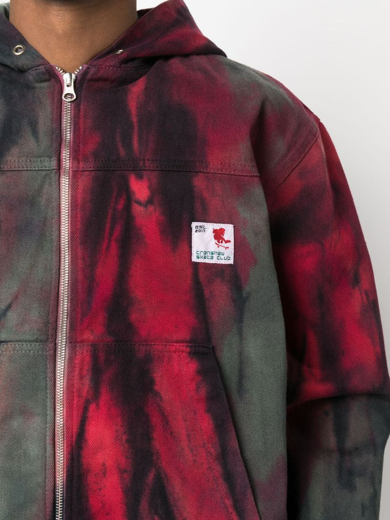 X Browns Dyed Hooded Work Jacket