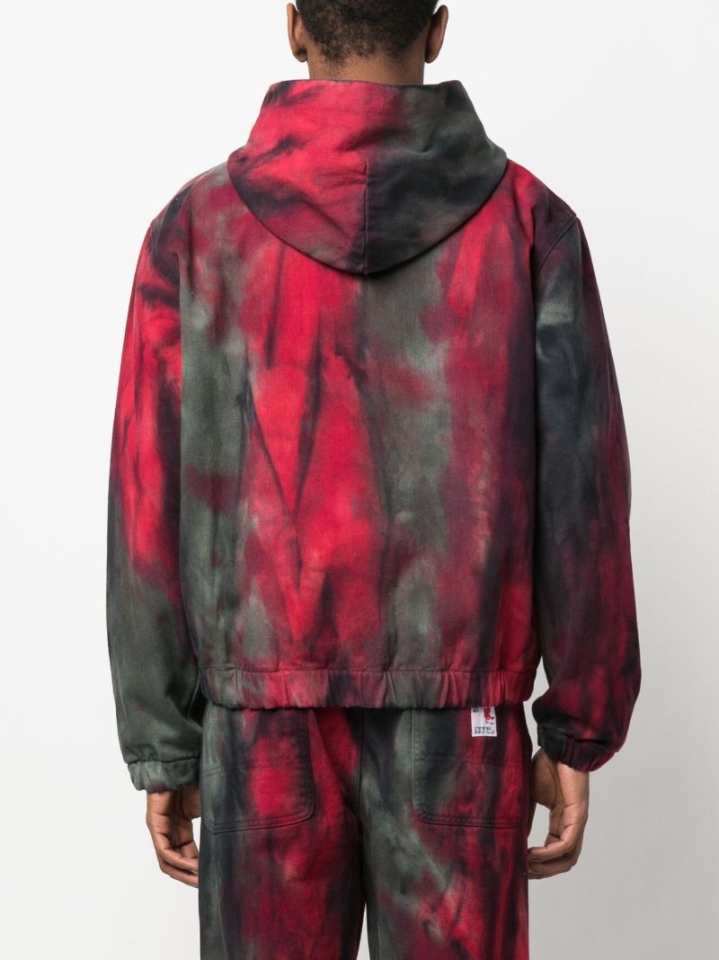 X Browns Dyed Hooded Work Jacket