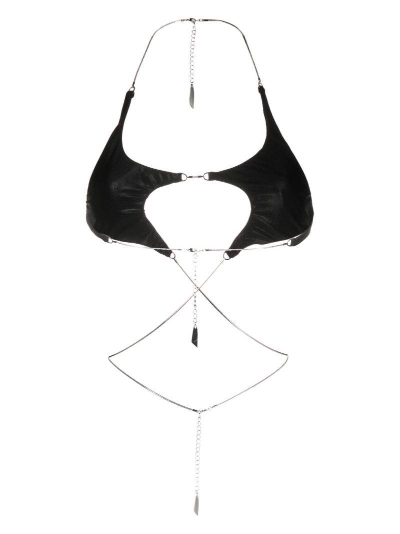 Black Star Bikini Top