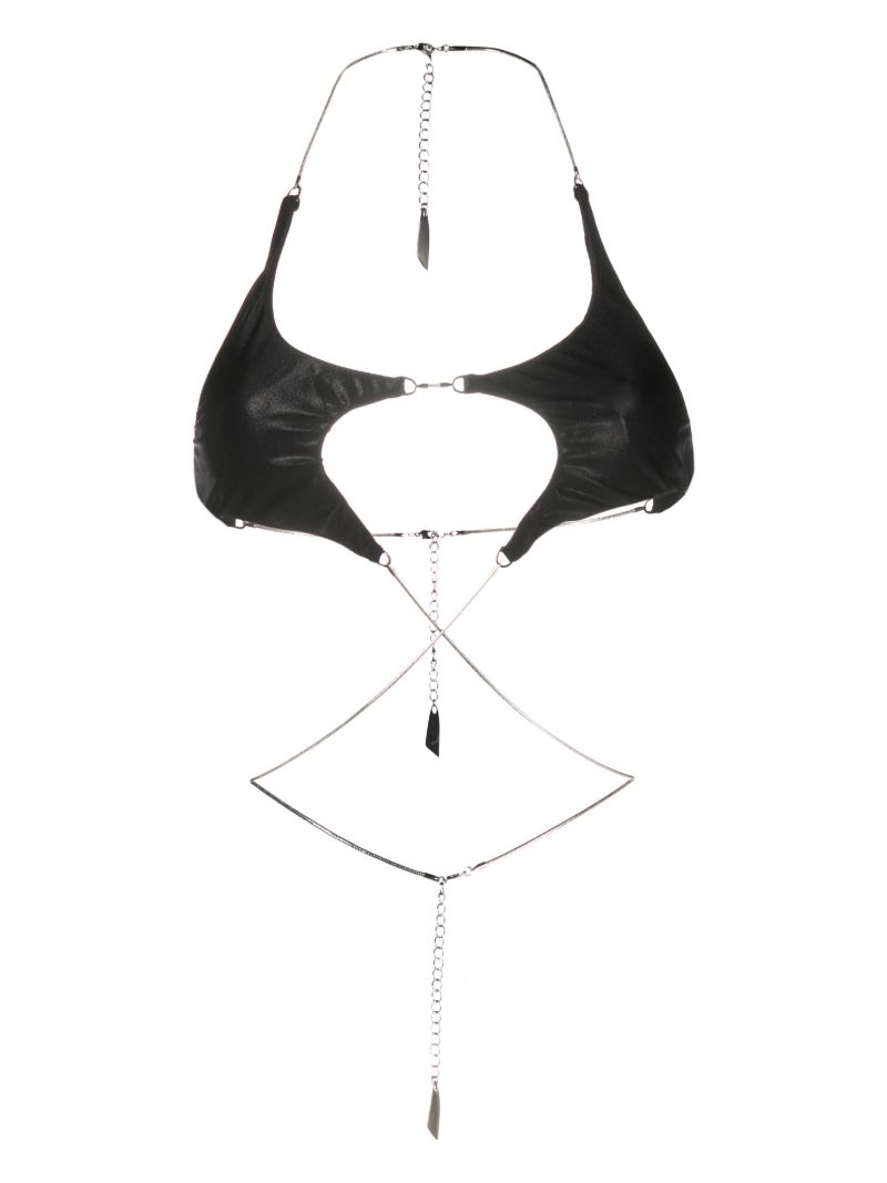 Black Star Bikini Top