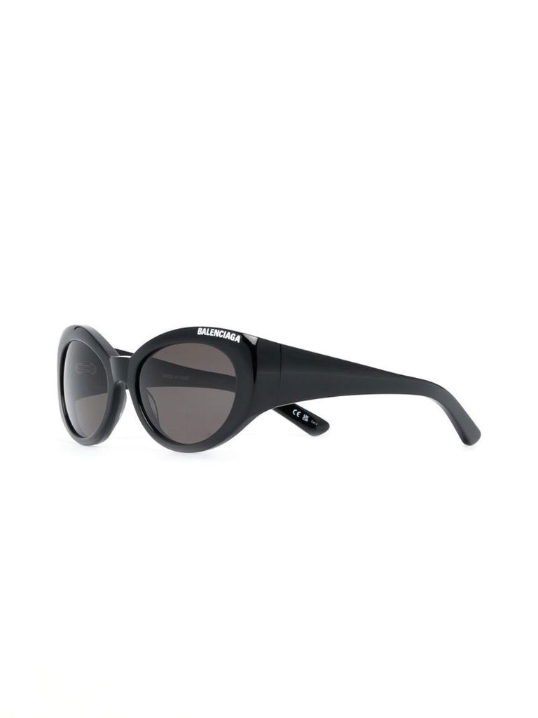 Black Cat Eye Logo Sunglasses