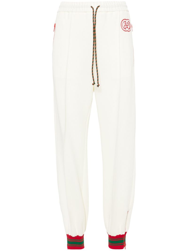 White Logo-appliquÃ_x0083_Â© Track Pants