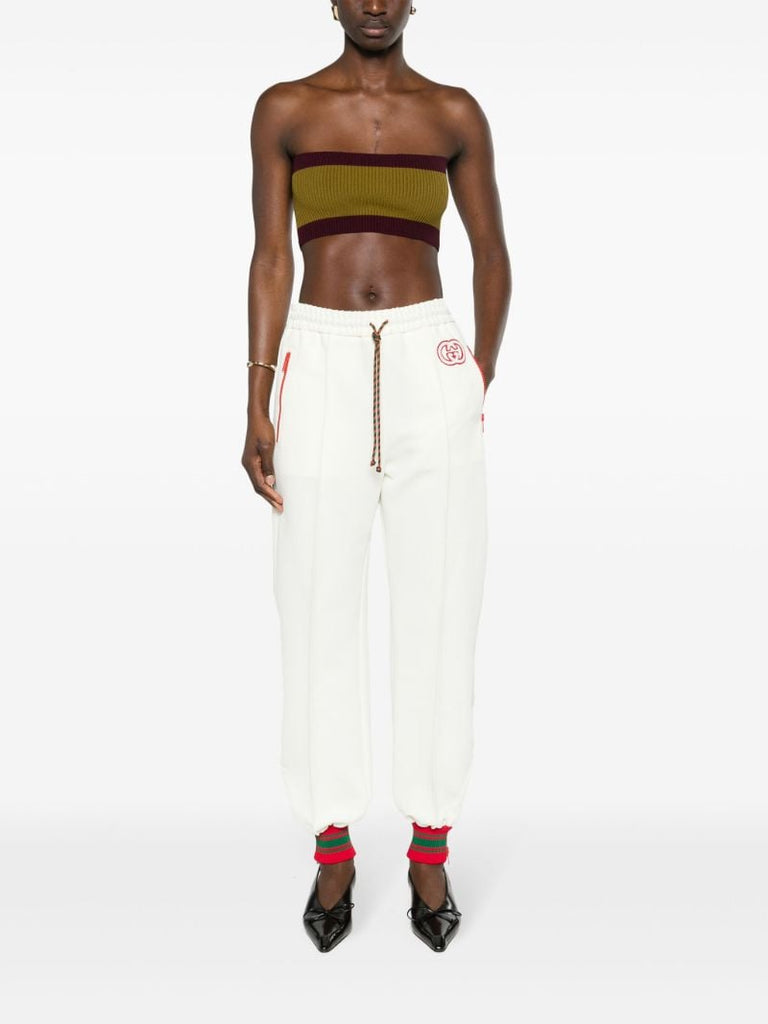 White Logo-appliquÃ_x0083_Â© Track Pants