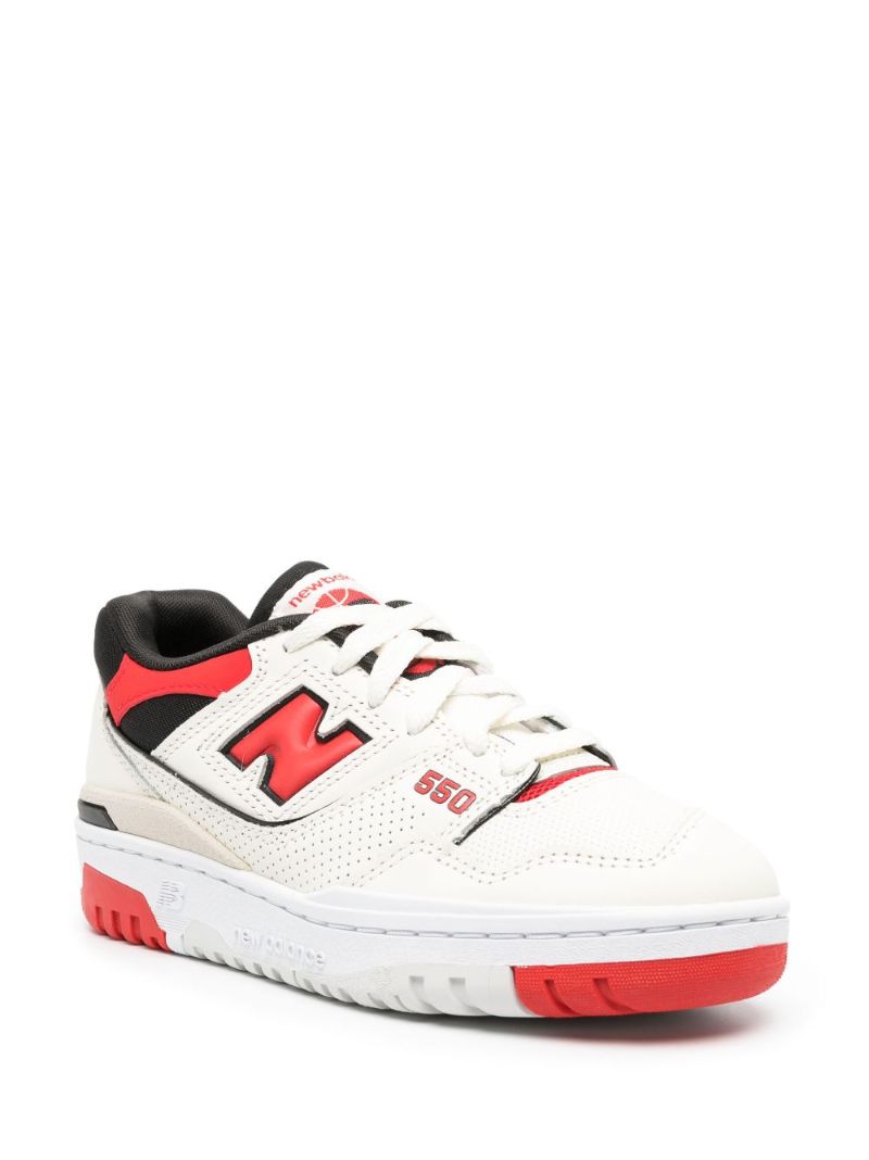 White 550 Low Top Sneakers