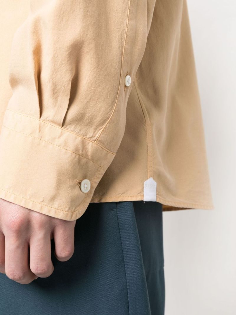 Neutral Long Sleeved Silk Shirt