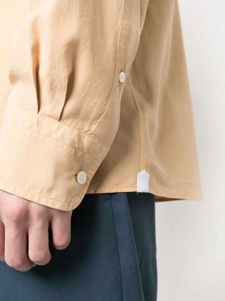 Neutral Long Sleeved Silk Shirt