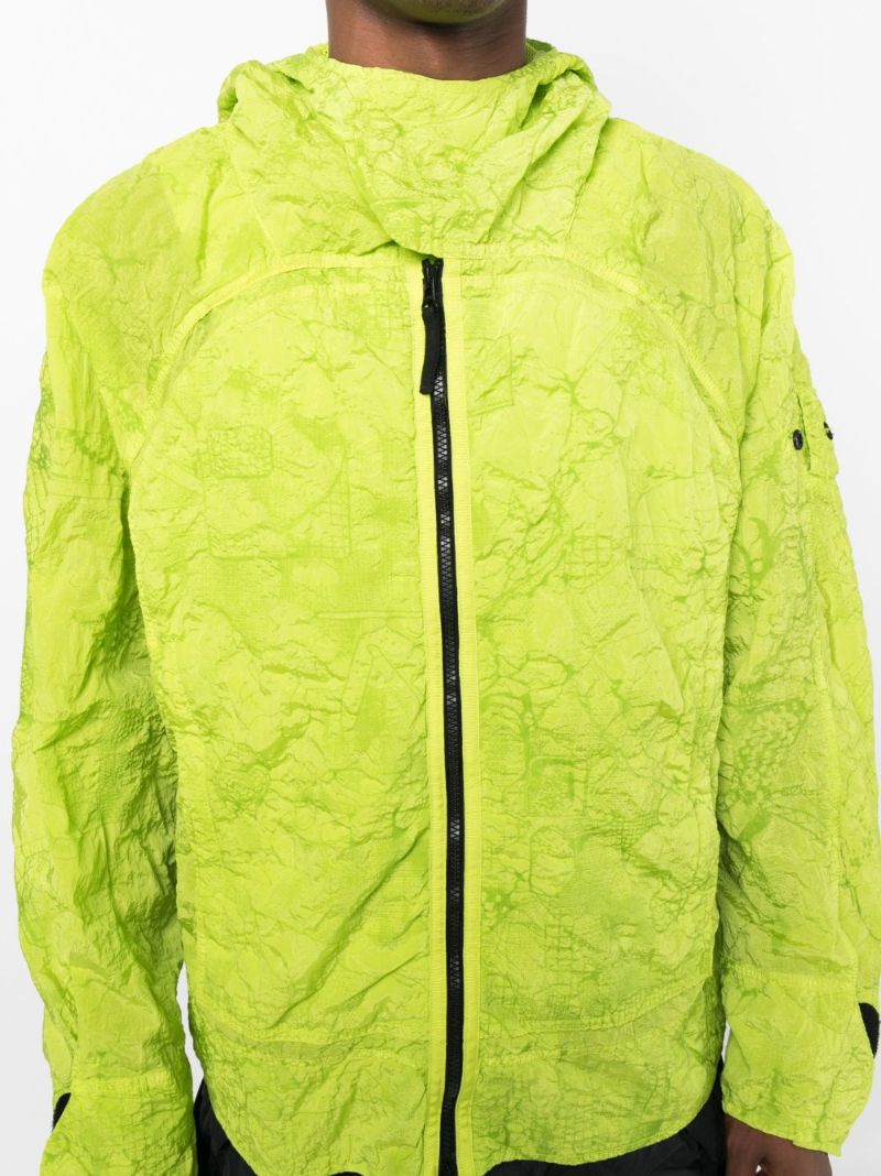Green Crinkle-finish Windbreaker
