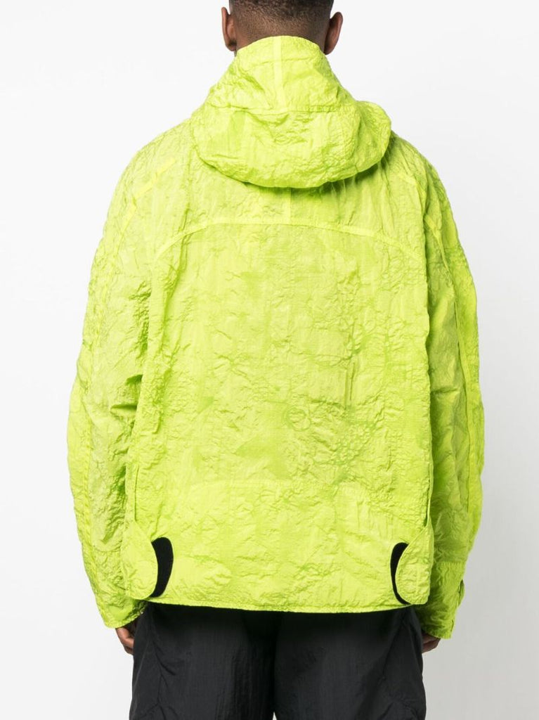 Green Crinkle-finish Windbreaker