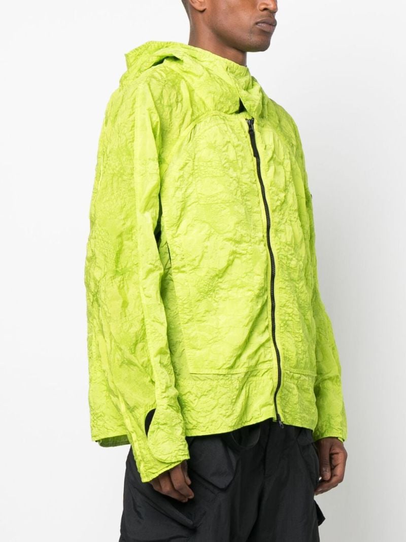 Green Crinkle-finish Windbreaker