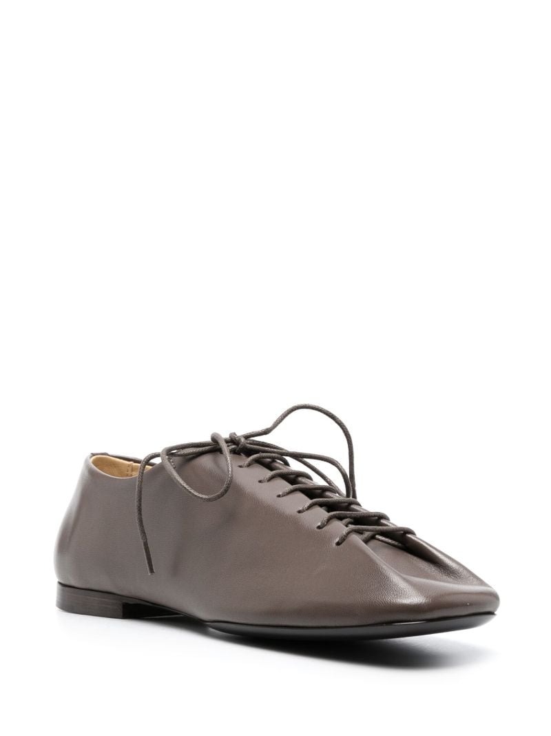 Black Leather Derby Shoes