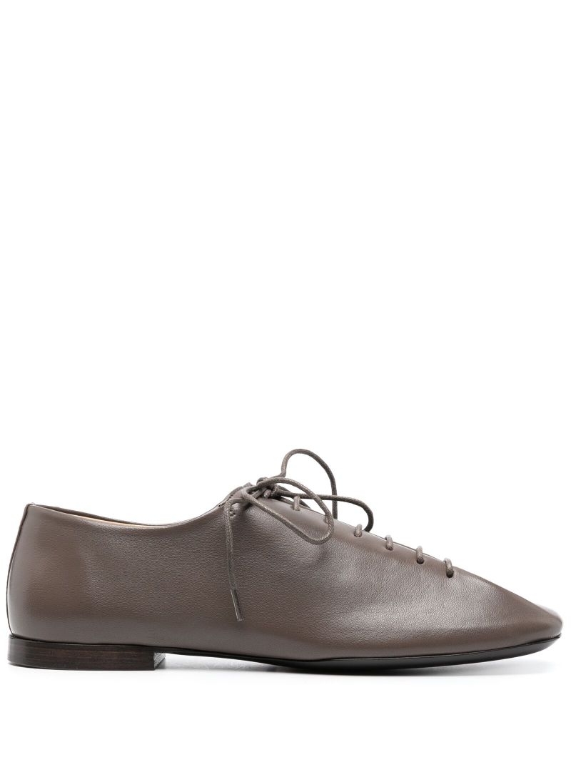 Black Leather Derby Shoes