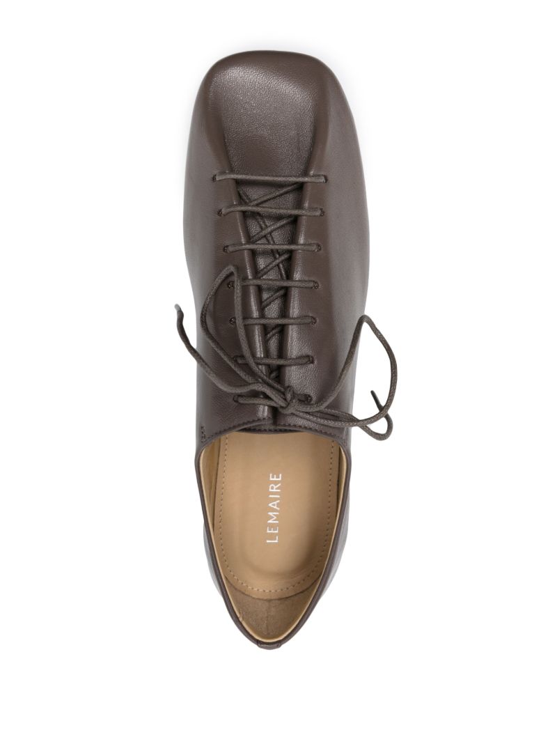 Black Leather Derby Shoes