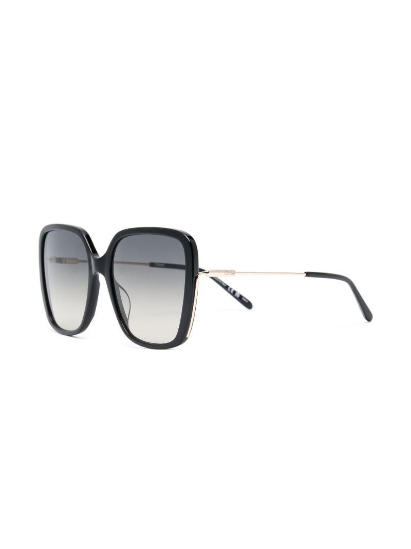 Black Oversized Frame Sunglasses