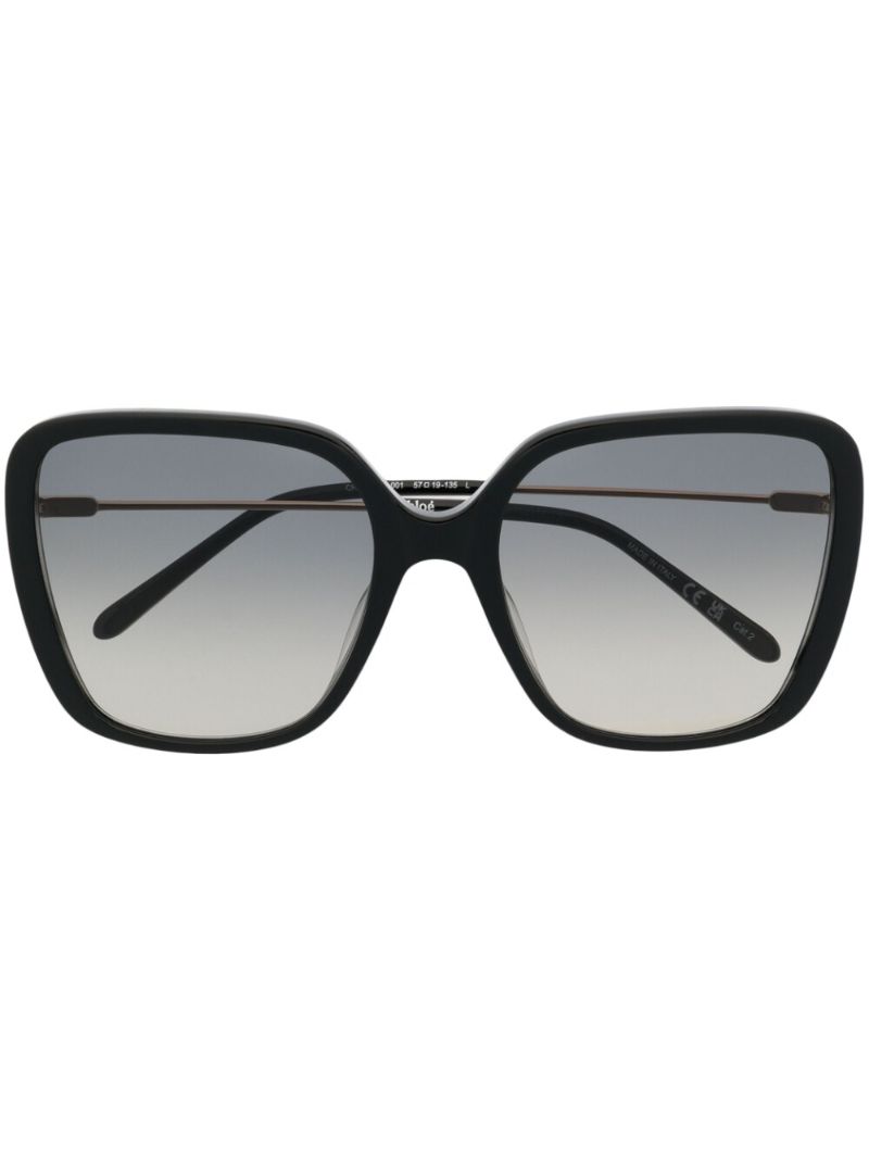 Black Oversized Frame Sunglasses