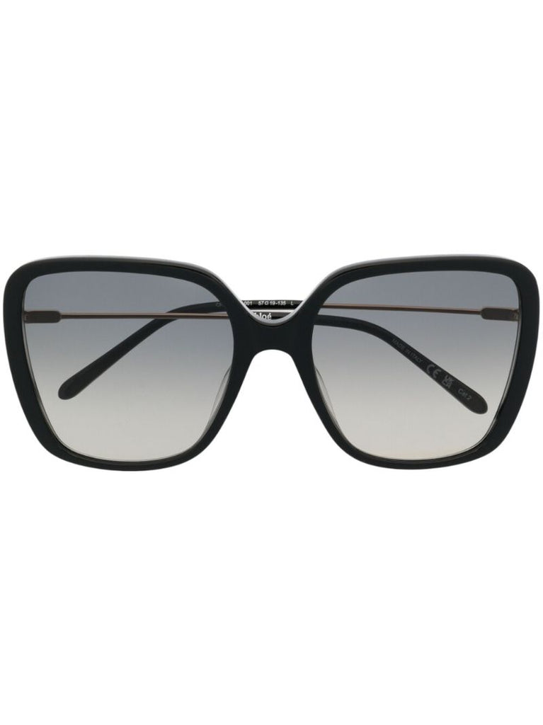 Black Oversized Frame Sunglasses