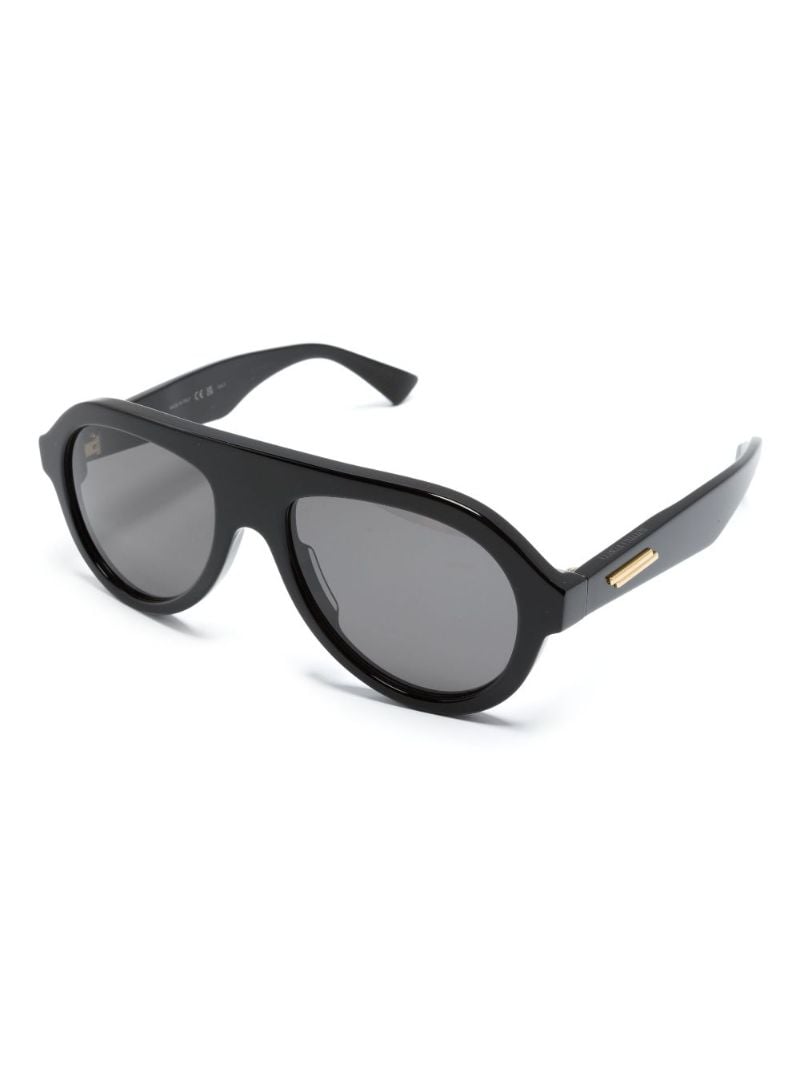 Black Pilot Frame Tinted Sunglasses
