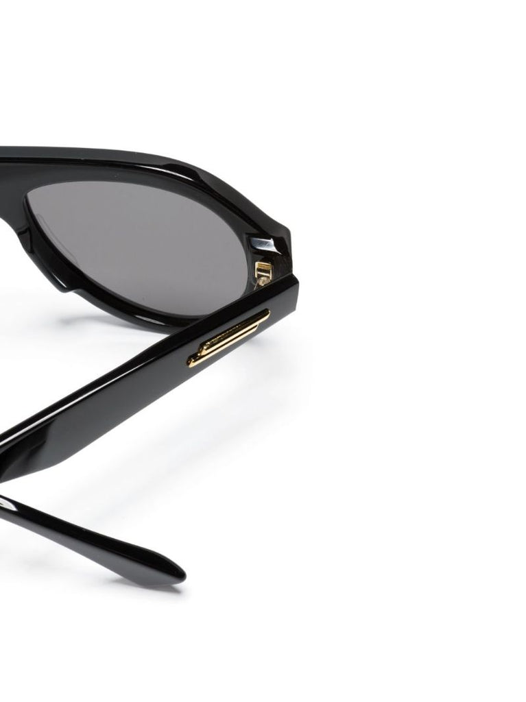 Black Pilot Frame Tinted Sunglasses