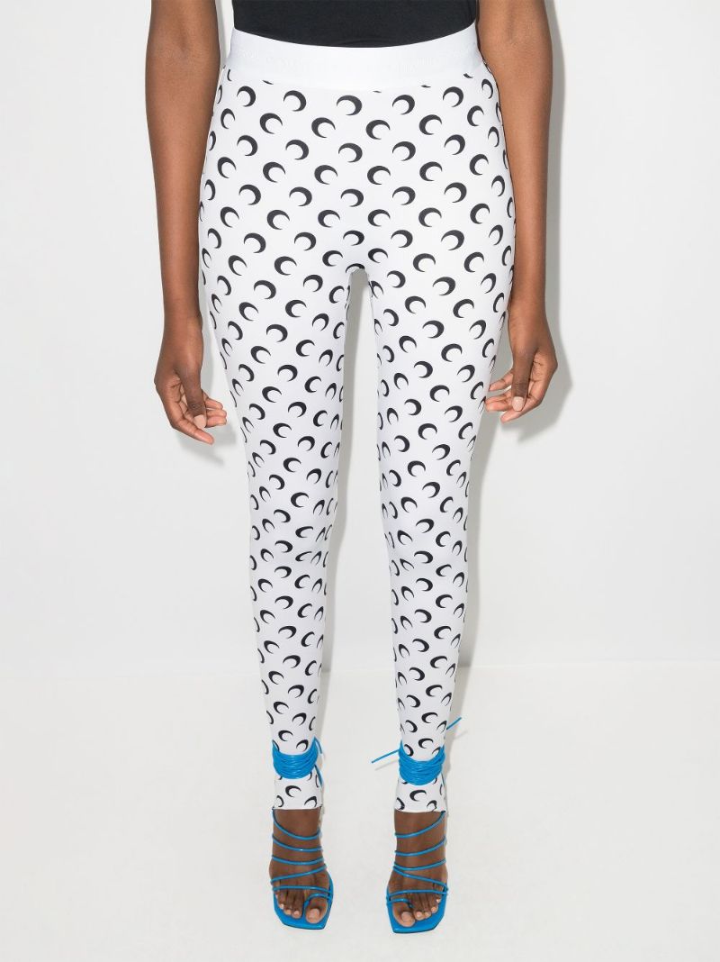 Fuseaux Crescent Moon Print Leggings