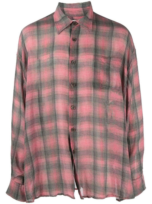Red Borrowed Lumbercheck Shirt